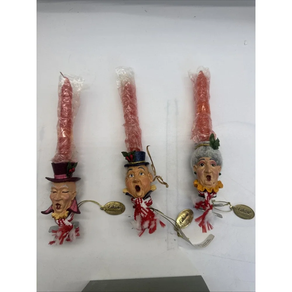 VTG R.S Krause &Co Collections‎ 6 Candle Holder Wood Christmas.